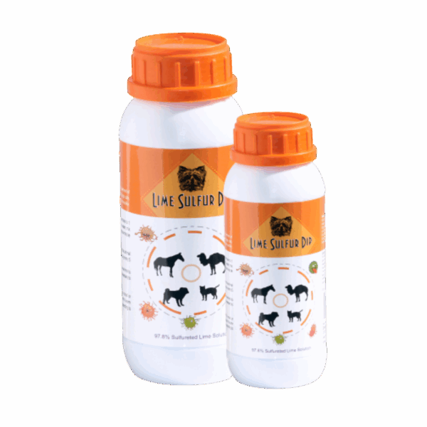 Lime Sulfur Dip - Pet and Veterinary Solution for Dermatitis, Mange, Ringworm and other Parasites