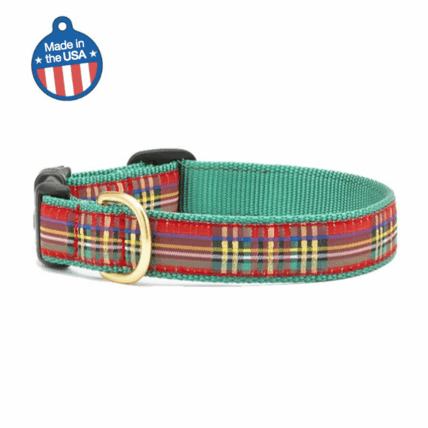 Christmas Sparkle Plaid Collar or Leash
