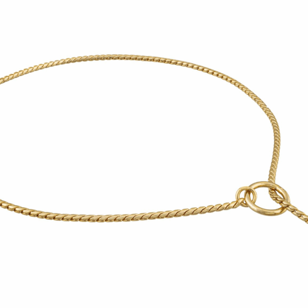 Slip Snake Show Chain Collar (22 in x 2.4mm)