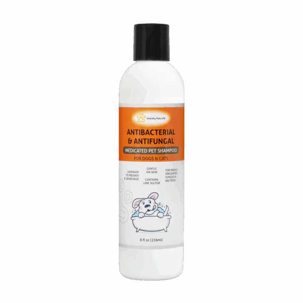 Classic's Medicated Pet Shampoo - Veterinary Treatment Against Ringworm, Mange, Lice, and Dry Skin