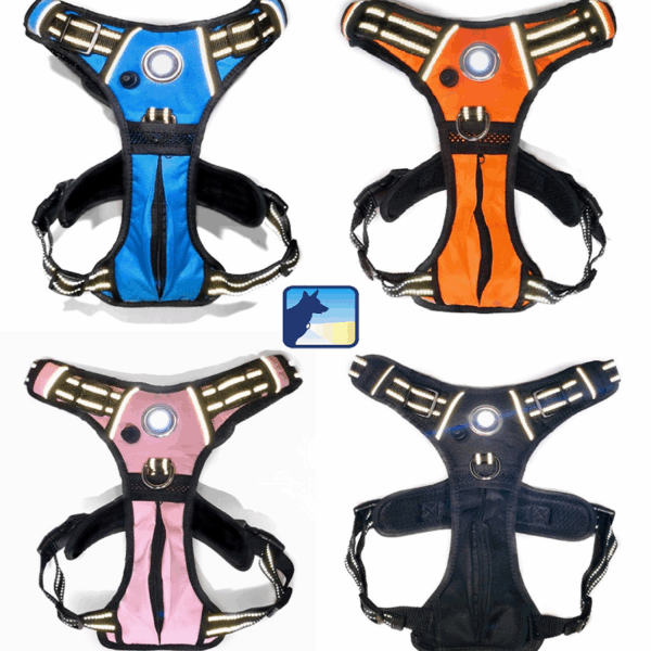 Headlight Harness, Dog Harness with Built In LED Light