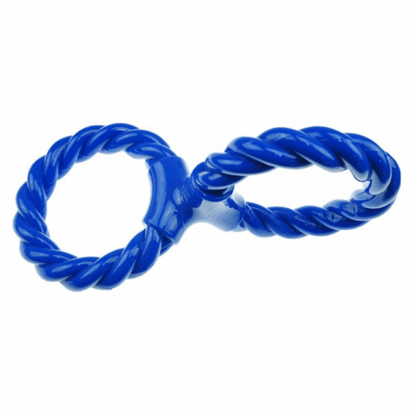IF TPR/Rope Double Ring Twist Tug Blu