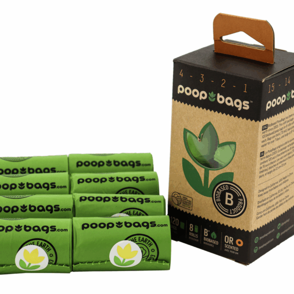 The Original Poop Bags Orange Scented USDA Biobased Rolls