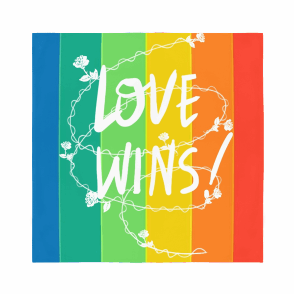 Love Wins Sublimation Bandana