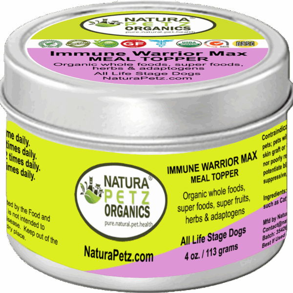 Immune Warrior Max Meal Topper* Master Blend Immune Regulator & Anti-Inflammatory Support* For  Dogs & Cats