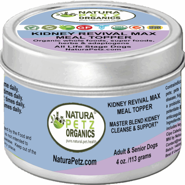 Kidney Revival Max Meal Topper* Master Blend Kidney Cleanse & Support* Adult And Senior Dogs & Cats*