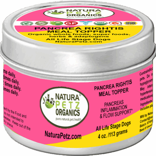 Pancrea Rightis Max Meal Topper* Pancreas Inflammation & Flow Support* For Dogs & Cats*