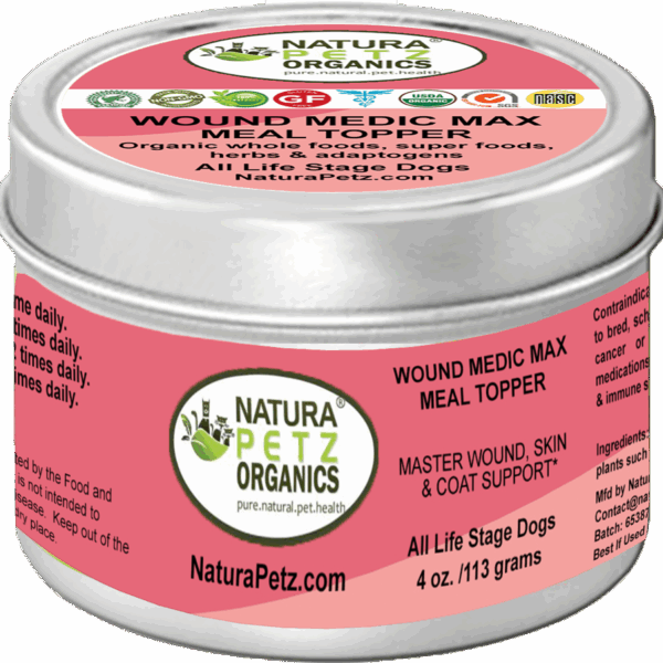 Wound Medic Max Meal Topper* Master Wound, Skin & Coat Support For Dogs & Cats*