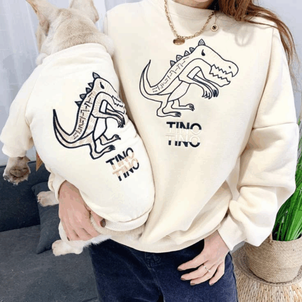 Dinosaur Love - Matching Pet and Owner Clothing Set