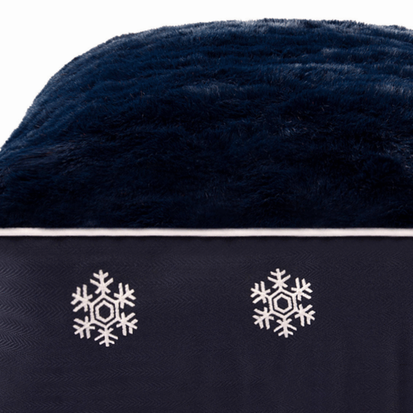 Halo Snowflakes Rectangular Dog Bed