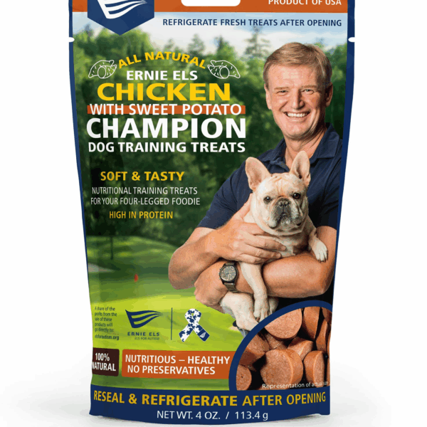 Ernie Els Champion Dog Treats made from Chicken and Sweet Potato