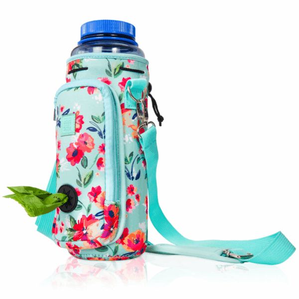 Made Easy Kit Water Bottle Carrier w/Pocket for Dog Poop Bag