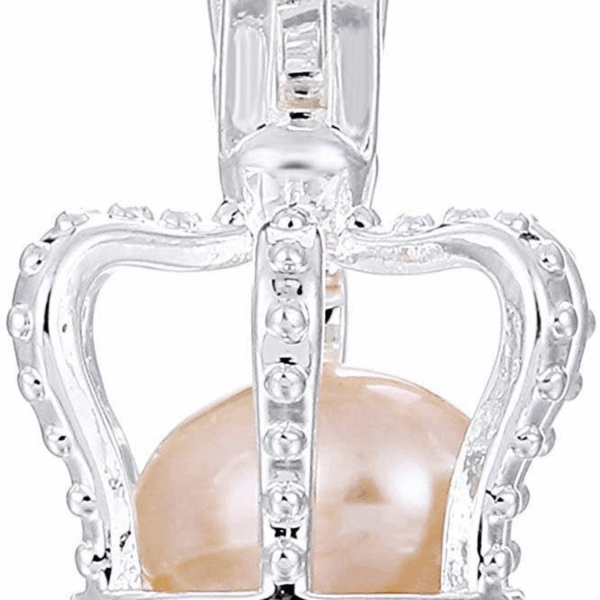 Pearl Crown Pendant - Small