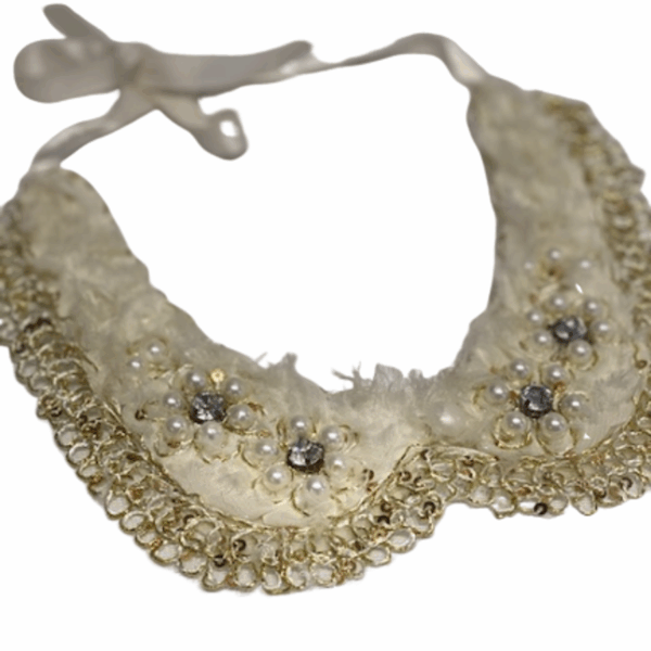 VINTAGE PEARL FLOWER NECKLACE