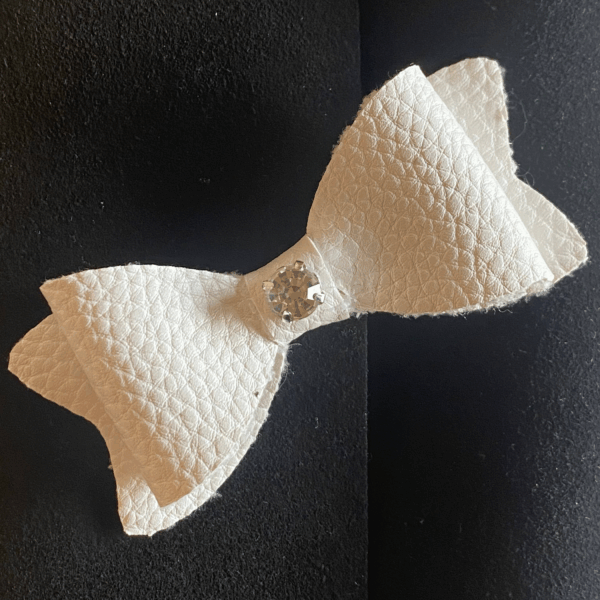 Leatherette Bling Bows