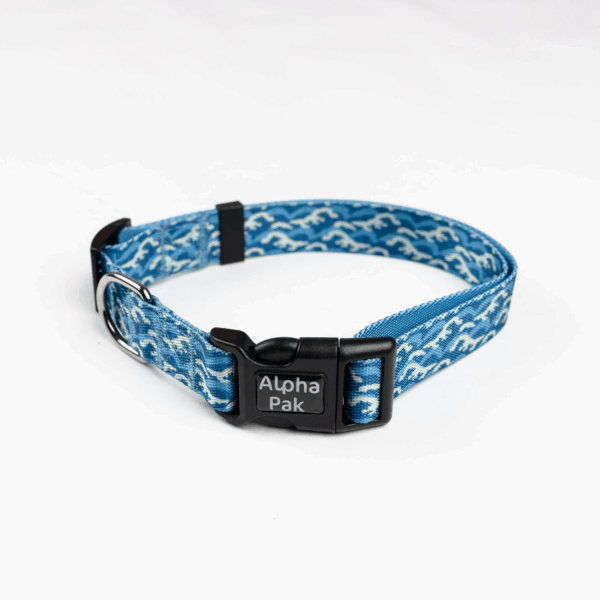 Tidal Pattern Dog Collar