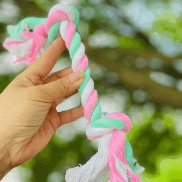 2-Knot Sustainable Dog Chew Rope Toys, Heavy Duty Dog Toys