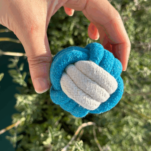 Handmade Eco-Friendly Rope Toys 4 Pc Set, Rope Chew Toys