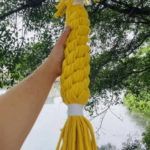 Handmade Jumbo Macrame Rope Candy for Big Dog, Sustainable