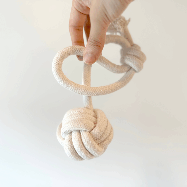 Handmade Natural White Tug of War Toys Set-4 Piece