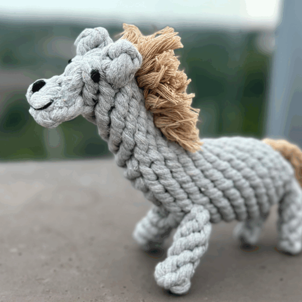 Handmade Sustainable Horse Rope Toys, Dog Chew Rope Toys (Co