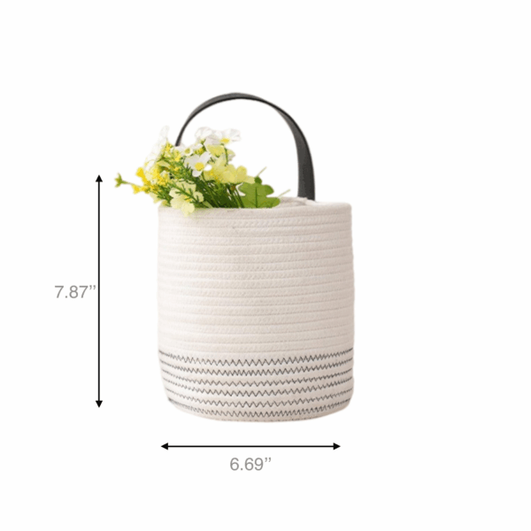 Cotton Basket, Cotton Rope Storage Basket, Organizer Baskets