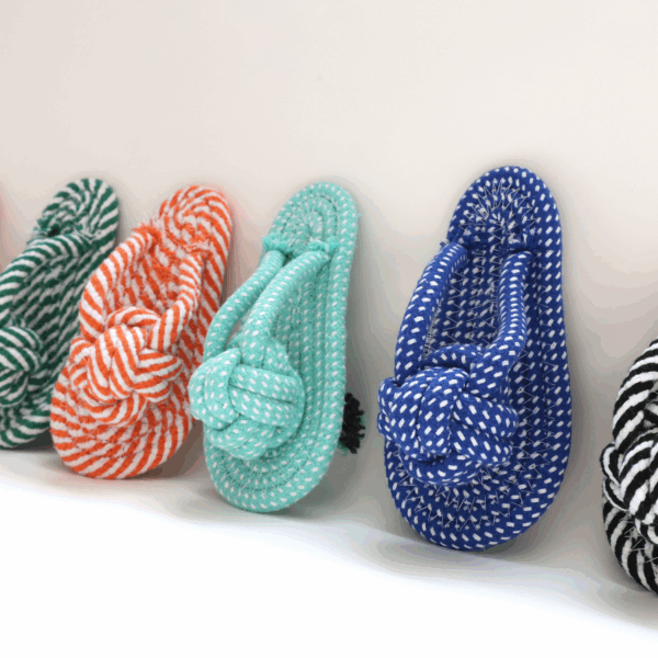 Summer: Handmade Slippers Dog Toy, fun toys for dogs
