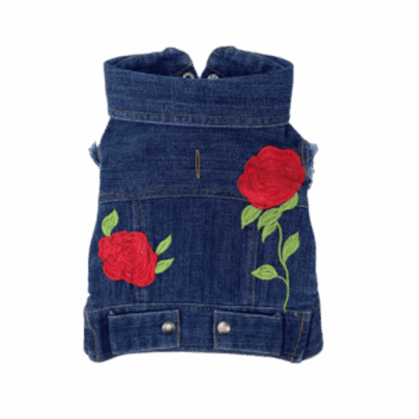 Rose Embroidered Vest