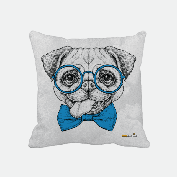 Smartie Pants Pug Throw Pillow