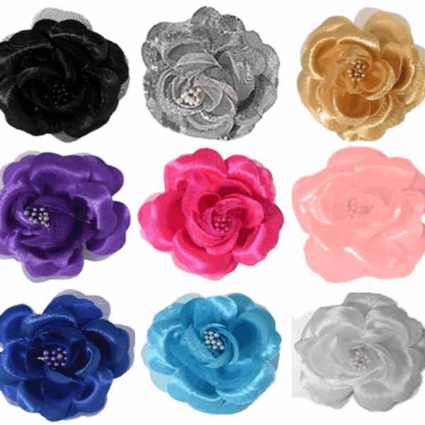 FL2001 | Pearl Rose Dog Pet Bow|Pets Ribbons