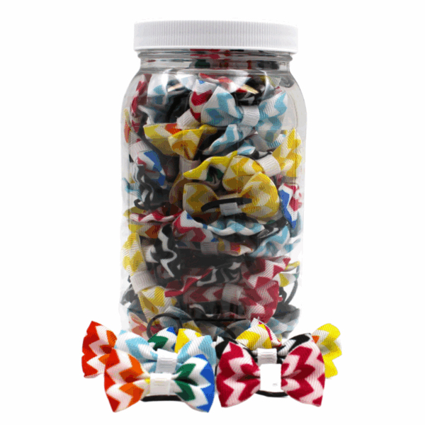 GD105 | 50-100 Leopard Groomers dinky Dog / Cat bows jar|Pets Ribbons