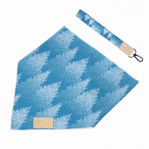 Siberian Spruce Dog Bandana & Matching Keychain