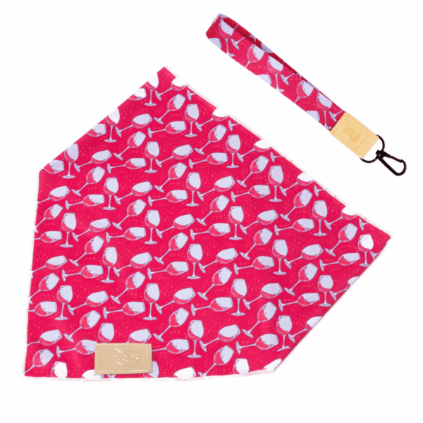 Red Mountain Syrah Dog Bandana & Matching Keychain