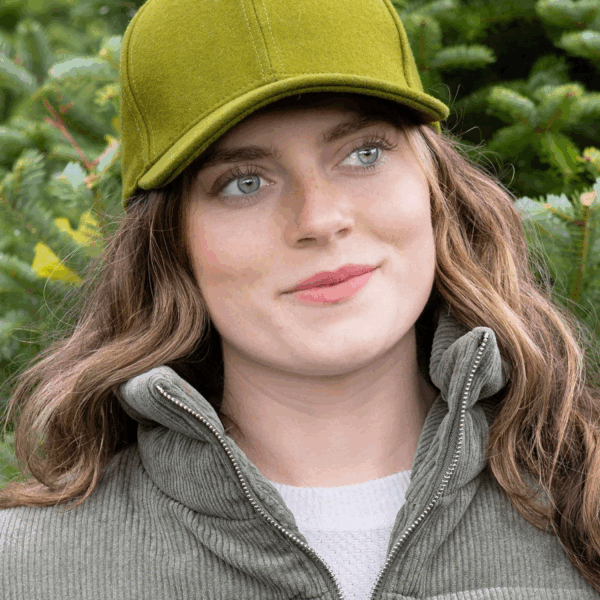 Mossy Pine Wool Baseball Cap