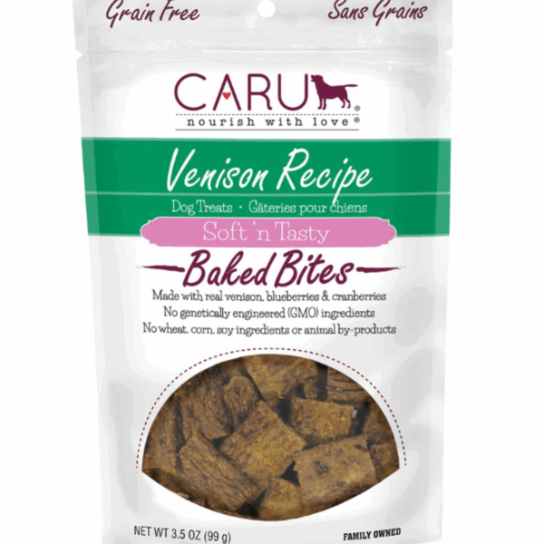 CARU Soft 'n Tasty Venison Recipe Bites for Dogs