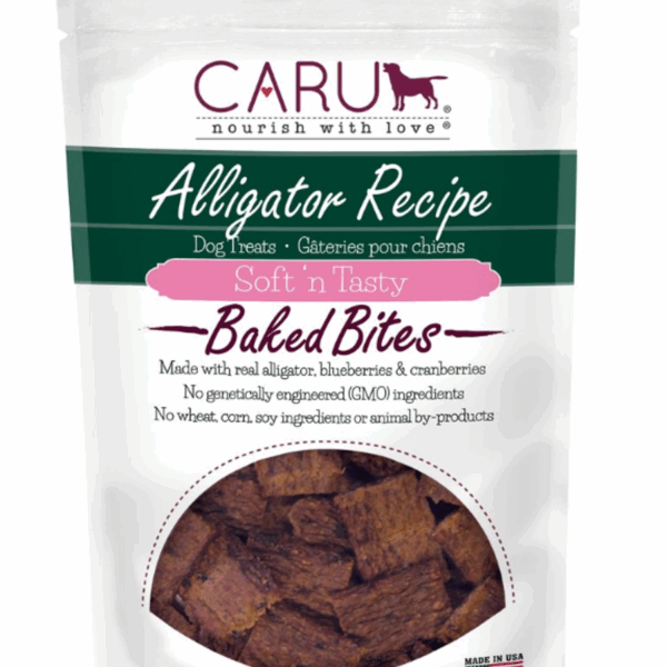 CARU Soft 'n Tasty Alligator Recipe Bites for Dogs