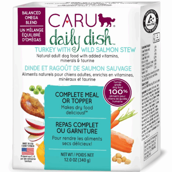 CARU Daily Dish Turkey With Salmon Stew for Dogs