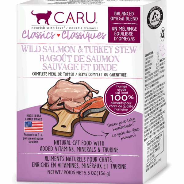CARU Classics Wild Salmon & Turkey Stew for Cats