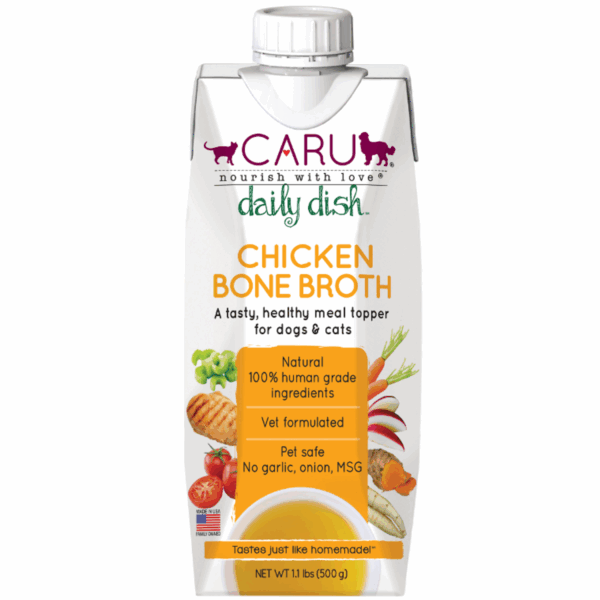 CARU Daily Dish Chicken Bone Broth for Dogs & Cats