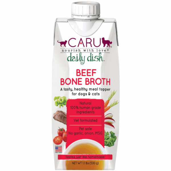 CARU Daily Dish Beef Bone Broth for Dogs & Cats