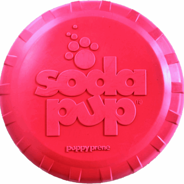 SP Puppy Bottle Top Flyer Durable Rubber Retrieving Frisbee for Puppies