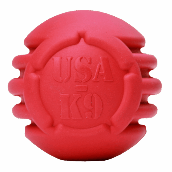 USA-K9 Stars and Stripes Ultra-Durable Rubber Chew Ball