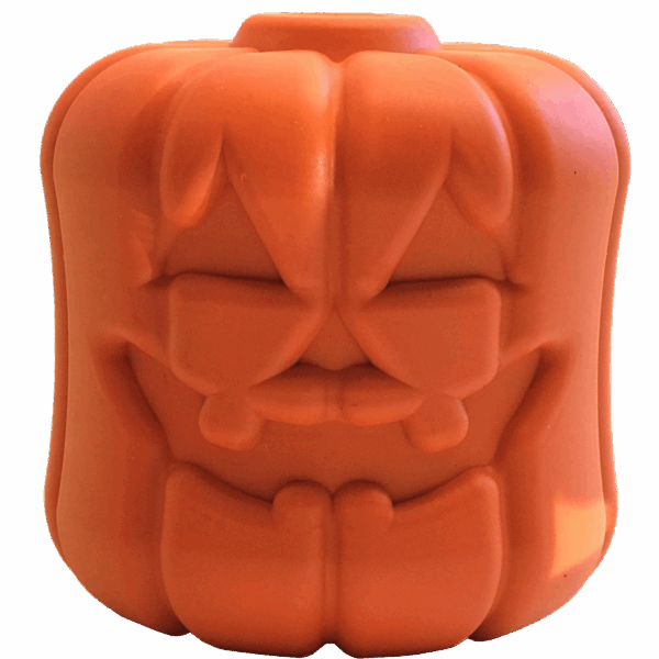 MKB Jack O' Lantern Durable Rubber Chew Toy & Treat Dispenser