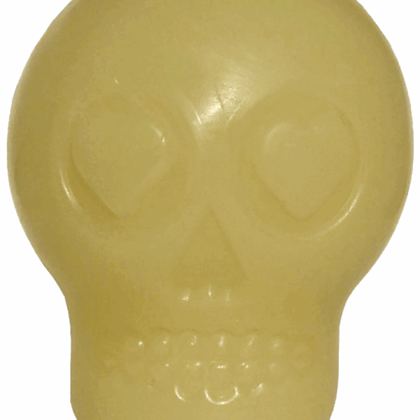 MKB Glow in the Dark Sugar Skull Chew Toy & Treat Dispenser