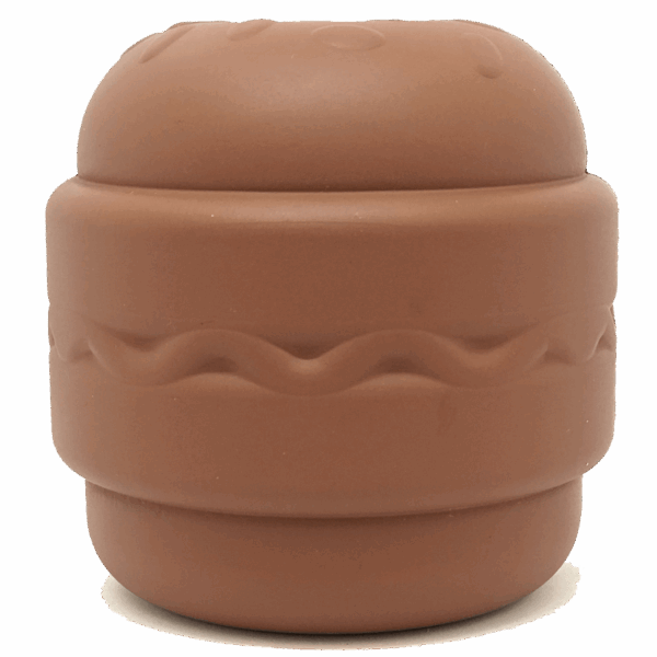SP Hamburger Durable Rubber Chew Toy & Treat Dispenser