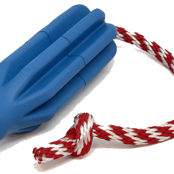 USA-K9 Rocket Durable Rubber Reward Toy, Tug Toy, and Retrieving Toy