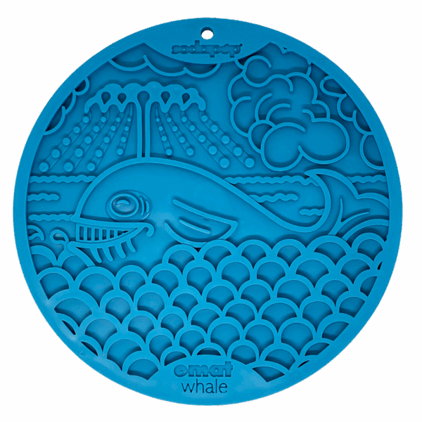 Whale Design eMat Enrichment Lick Mat With Suction Cups