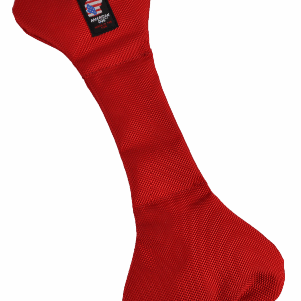 Bad To Da Bone Dog Toy - Medium - Red
