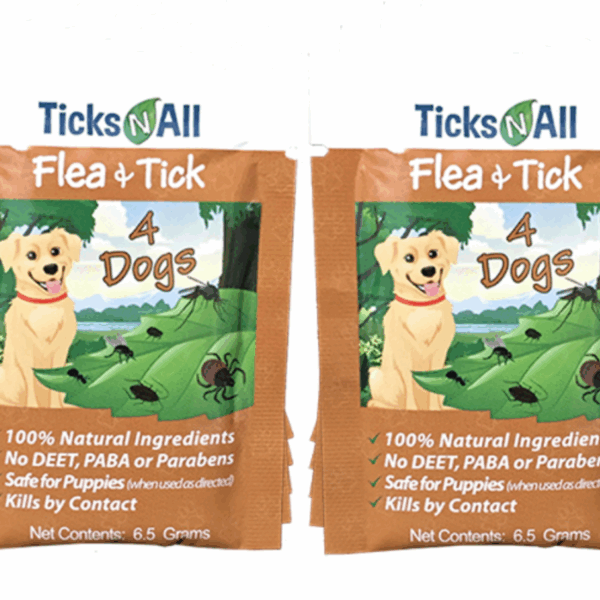 All Natural Flea and Tick Wipes 4-Dogs (10 count.)